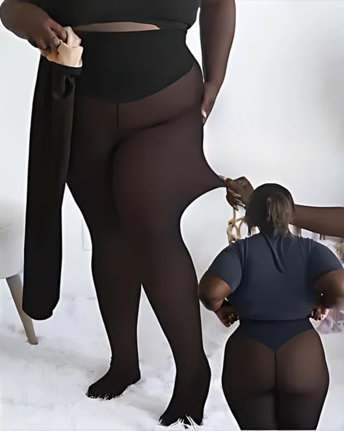 Collant Polaire Grande Taille - Chaud & Gainant